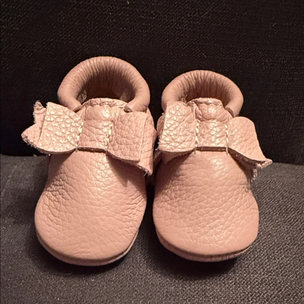 Freshly Picked Blush Leather Moccasins